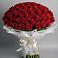Букет 101 Красная роза Блэк Мэджик в Урвани
