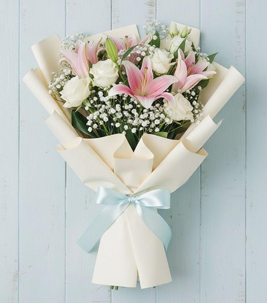 Букет цветов из: Лилии в Урвани