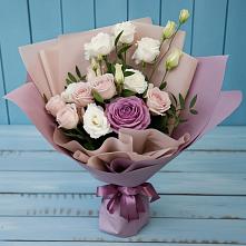 Букет цветов из:  Розы и Лизиантусы в Урвани