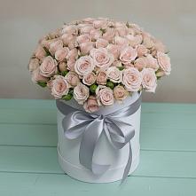 Цветочная композиция из Розы в шляпной коробке #REPLACE_PRED# Урвани