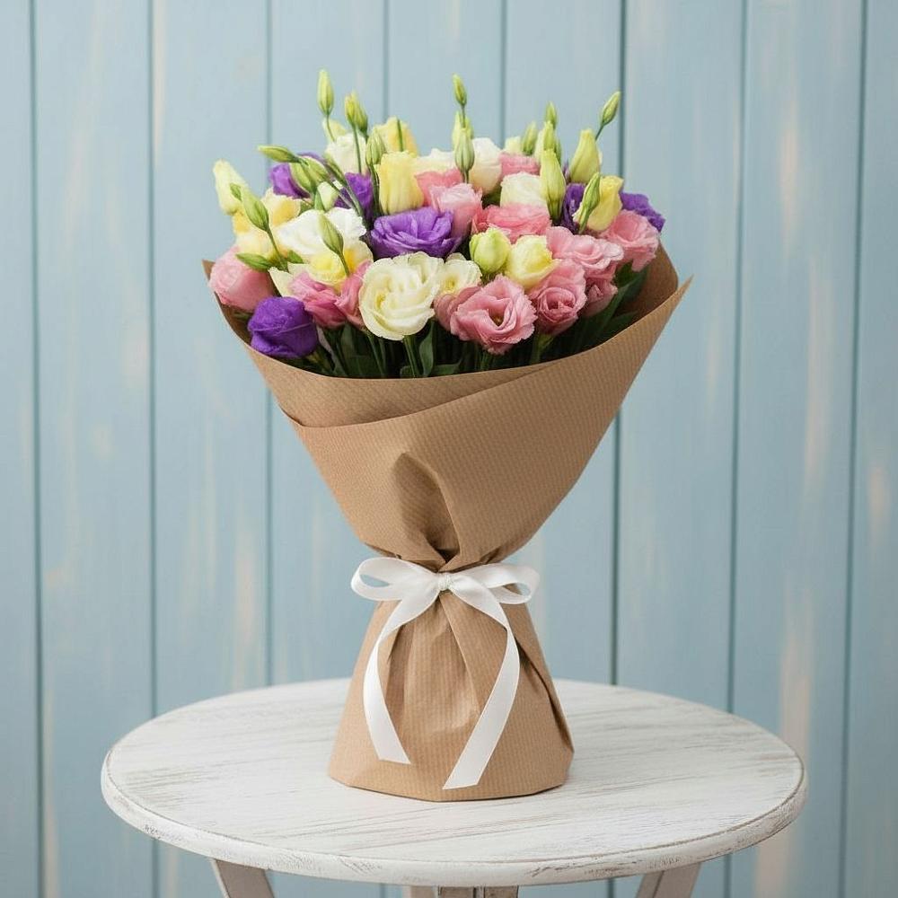 Букет цветов из: Лизиантусы в Урвани