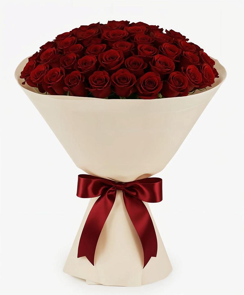 Букет 101 Бордовая роза Блэк Бакарра в Урвани