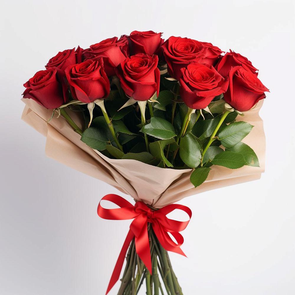 Букет 11 Красных роз Эдлесс Лав в Урвани